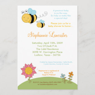 la miel de la primavera 5x7 manosea la invitación