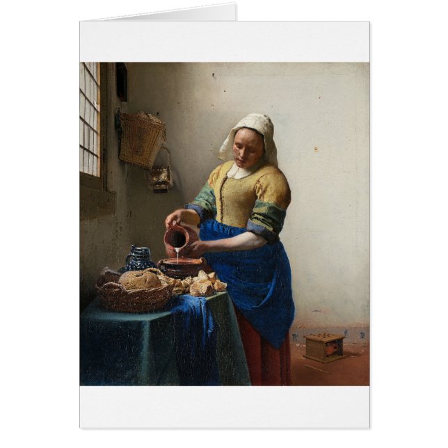 La Milkmaid de Johannes Vermeer (Frente)