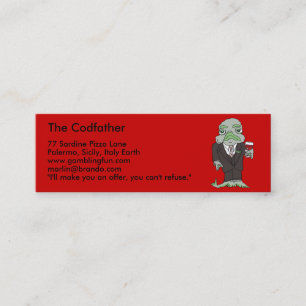 La mini tarjeta de visita de Codfather