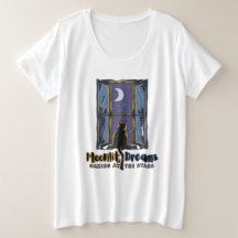 La mirada celeste: Gato negro y luna creciente