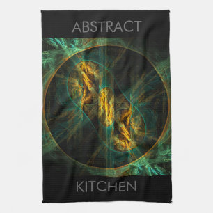 La mirada de la jungla Abstract Art Kitchen Toalla