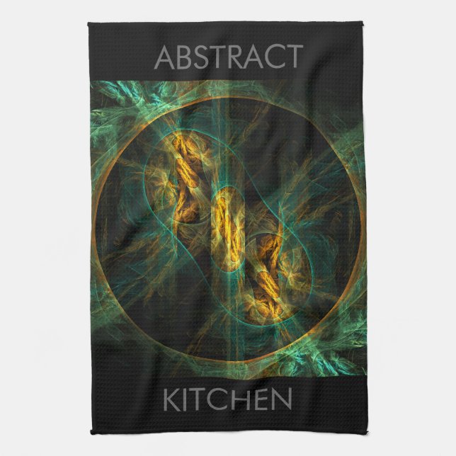 La mirada de la jungla Abstract Art Kitchen Toalla (Vertical)