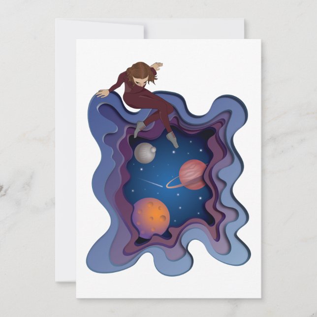 La mirada espacial del Chica astronauta (Anverso)