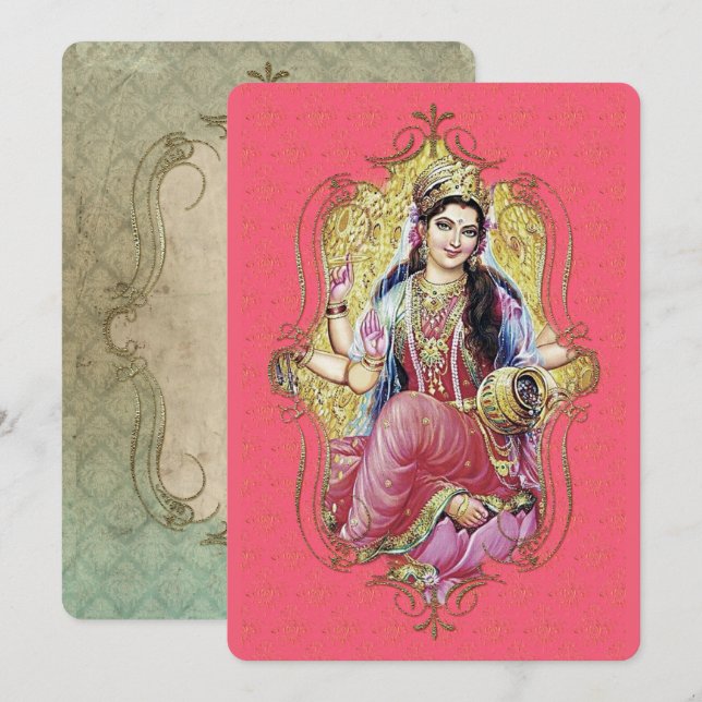 La Mística de la India 12 - Tarjeta de Felicitació (Anverso / Reverso)