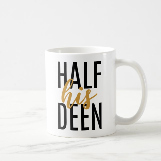 La mitad de su taza de regalo de Deen Nikkah para  (Derecha)