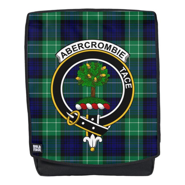 La mochila Abercrombie Clan Escudo Tartan Plaid (Anverso)