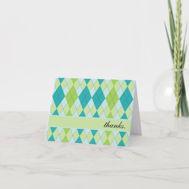 La MOD Argyle le agradece las tarjetas (Anverso)