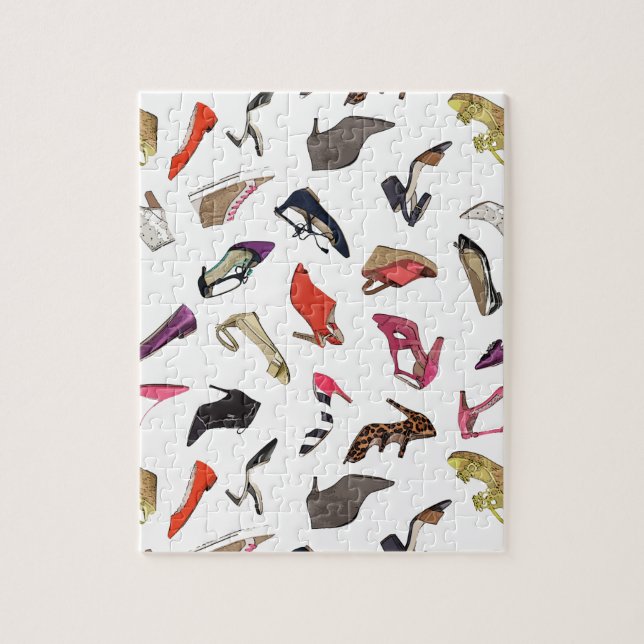 La moda de moda calza rompecabezas (Vertical)