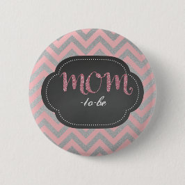 La moda rosada mamá-a-es botón