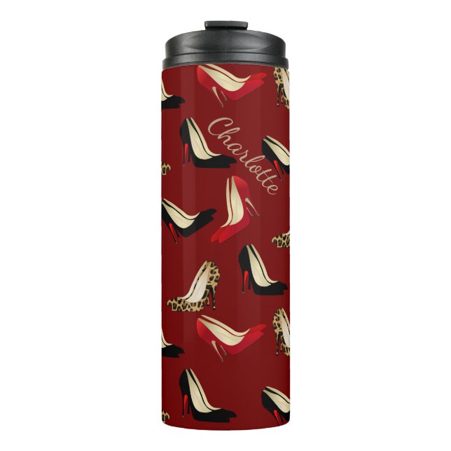 La moda se inclina el vaso termal de encargo (Anverso)