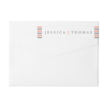 La moderna colección de Bodas Chevron - rosa y gri