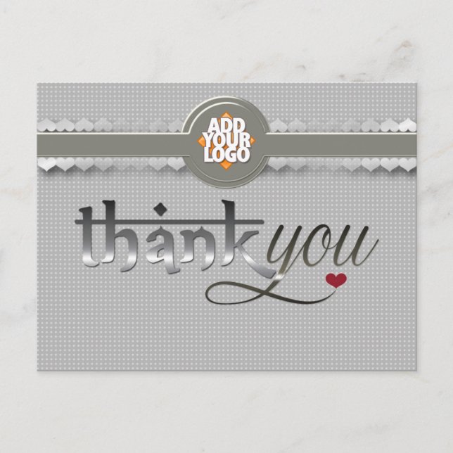 La moderna fusión de amor oriental gracias postal (Anverso)