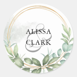 La Moderna Vegetación Y El Sello para sobres De Or