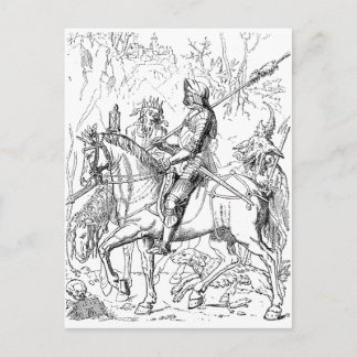 La muerte de Knight y la postal del devil vintage