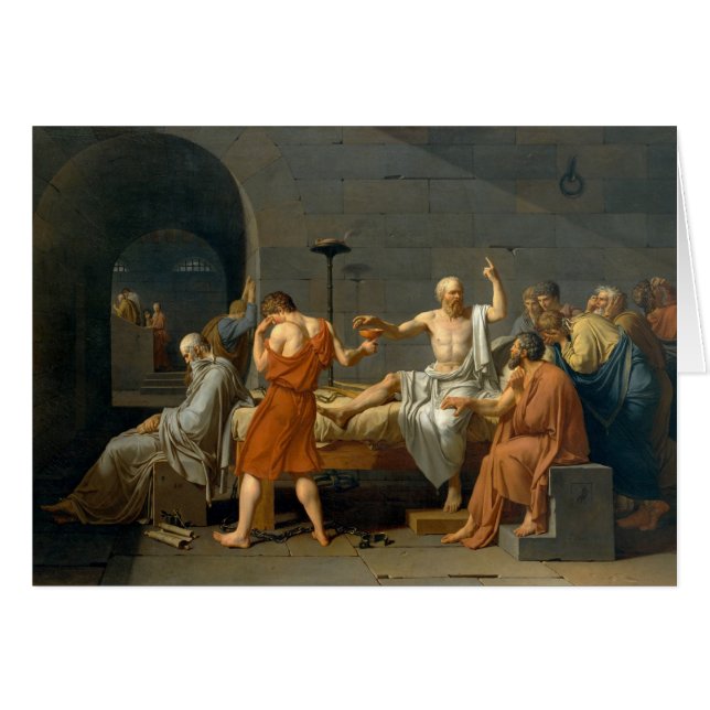 La muerte de Sócrates de Jacques-Louis David (Anverso (Horizontal))