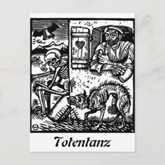 La muerte de Totentanz espera la postal