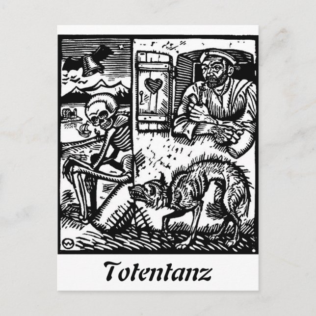 La muerte de Totentanz espera la postal (Anverso)