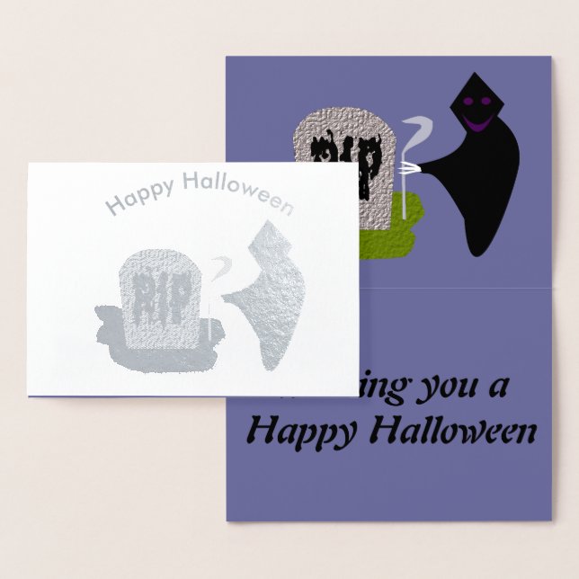 La muerte en la tarjeta de Relieve metalizado Hall (Demostración)