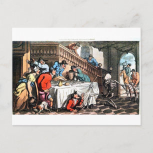 La muerte y la postal de caza de zorros