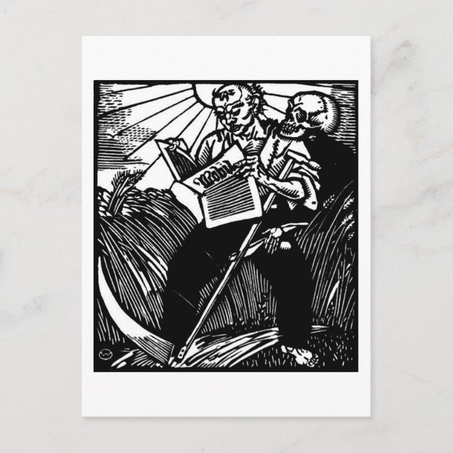 La muerte y la postal del agricultor (Anverso)