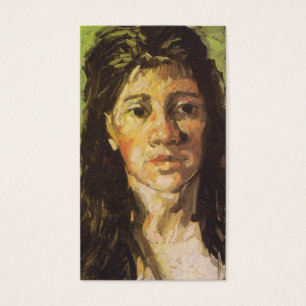 La mujer de Van Gogh el con su pelo suelta