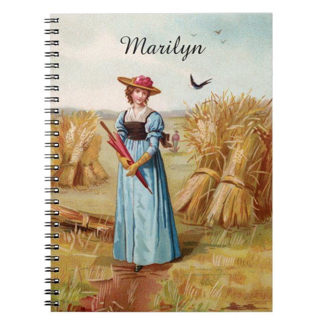 La mujer en el cuaderno del trigal (Frente)