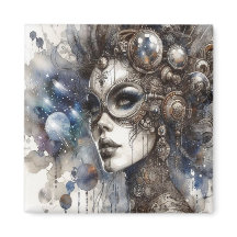 La mujer en el imán espacial