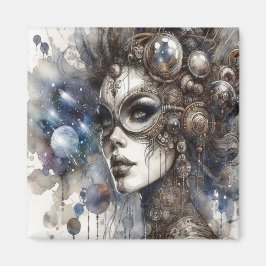 La mujer en el imán espacial