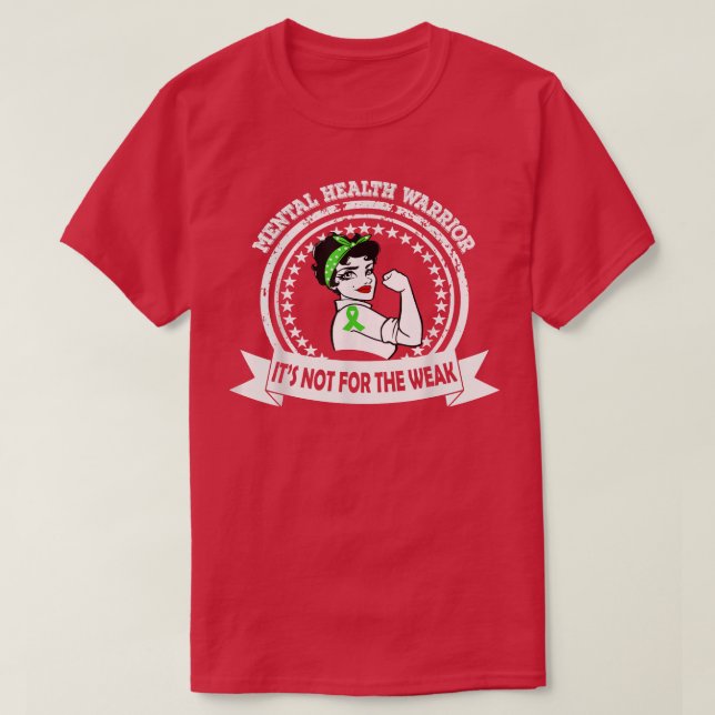 La mujer guerrera de la salud mental, la camiseta  (Diseño del anverso)