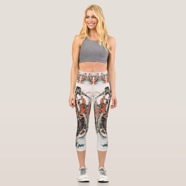La mujer japonesa de Hokusai - Leggings de Bonito  (Anverso)