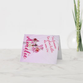 La mujer más bella de mi vida tarjeta editable