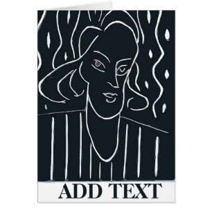 La mujer se enfrenta al negro y al blanco