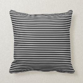 La multa raya la almohada blanco y negro