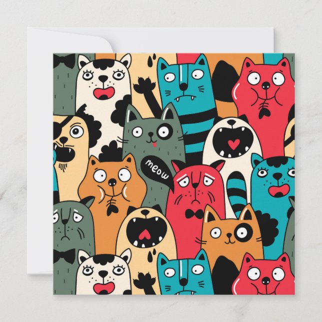 La multitud de gatos (Anverso)