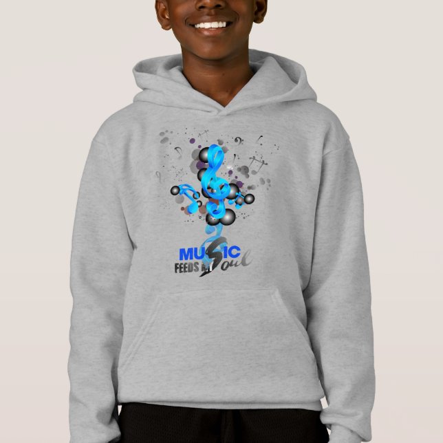 La música alimenta mi alma | Niños Pullover Hoodie