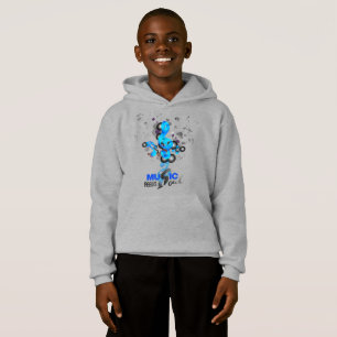 La música alimenta mi alma   Niños Pullover Hoodie