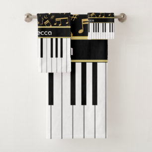 La música coloreada de oro elegante observa llave