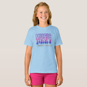 La música conecta a la gente Camiseta para niños