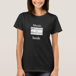 La música cura la camiseta