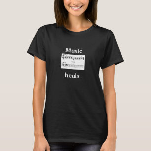 La música cura la camiseta