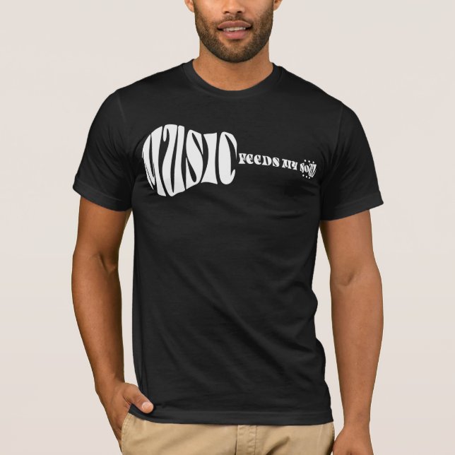 La música de PAGA™ alimenta mi camiseta del alma (Anverso)