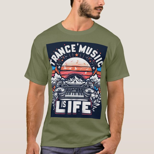 La música de trance es la vida - camiseta del fest (Anverso)