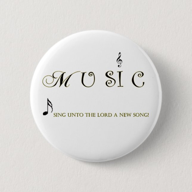 la música es botón cristiano de la música del (Anverso)