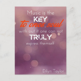 La música es la clave para una postal de alma