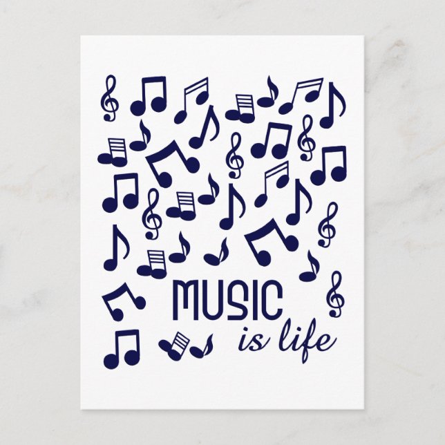 La música es la postal de la vida (Anverso)