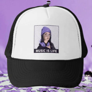 La Música Es La Vida – Gorra de Camionero Purple G