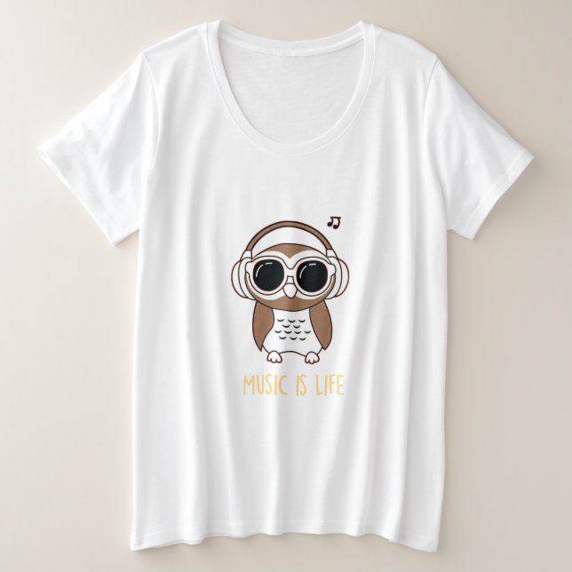 La música es la vida para el diseño artístico (Anverso del diseño)