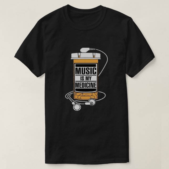La música es mi camiseta de la medicina (Diseño del anverso)