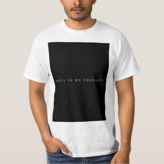 La música es mi camiseta de la terapia (blanca)