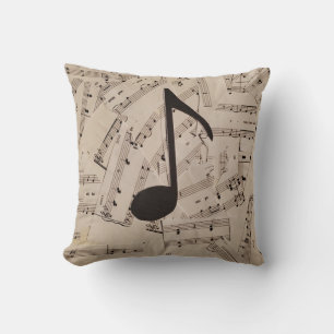 La música es mi Cojín decorativo de bolso